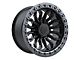 TIS 556BA Satin Black with Anthracite Bead Ring 8-Lug Wheel; 20x10; -19mm Offset (11-16 F-350 Super Duty SRW)