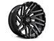 TIS 554BM Gloss Black Milled 8-Lug Wheel; 22x12; -44mm Offset (11-16 F-250 Super Duty)