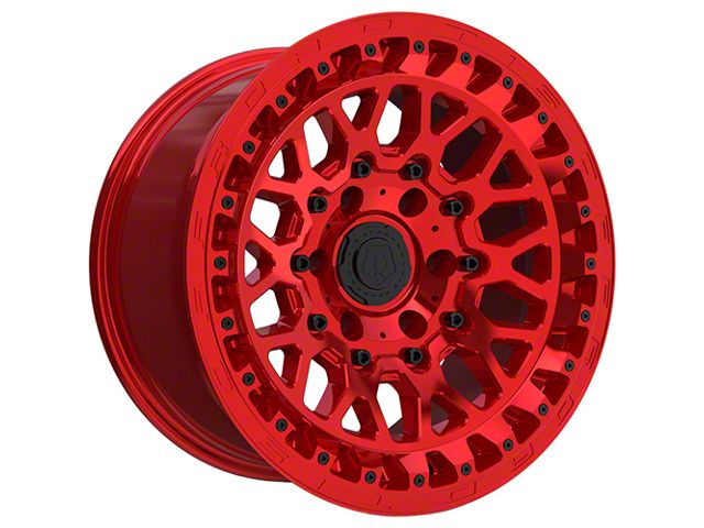 TIS 555MRT Gloss Red 6-Lug Wheel; 17x9; -12mm Offset (14-18 Sierra 1500)