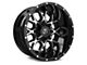 TIS 549MB Gloss Black Machined 6-Lug Wheel; 20x9; 0mm Offset (14-18 Silverado 1500)