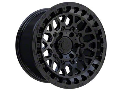 TIS 555SB Satin Black 6-Lug Wheel; 17x9; -12mm Offset (14-18 Silverado 1500)