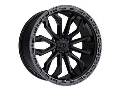 TIS 556 Satin Black with Anthracite Bead Ring 6-Lug Wheel; 20x9; 0mm Offset (14-18 Silverado 1500)