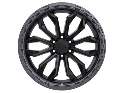 TIS 556 Satin Black with Anthracite Bead Ring 6-Lug Wheel; 20x10; -19mm Offset (15-22 Colorado)