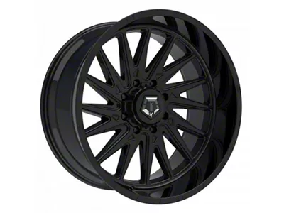 TIS 547 Gloss Black 8-Lug Wheel; 20x10; -19mm Offset (15-19 Silverado 2500 HD)