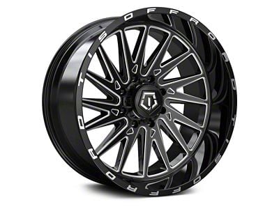 TIS 547BM Gloss Black 6-Lug Wheel; 22x10; 10mm Offset (15-20 Tahoe)