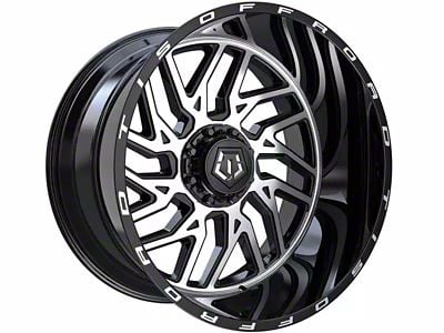 TIS 544MB Gloss Black Machined 6-Lug Wheel; 20x10; -25mm Offset (15-20 Yukon)