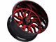 TIS 544MBR Gloss Black with Red Tint Accent 6-Lug Wheel; 22x12; -44mm Offset (15-20 Yukon)