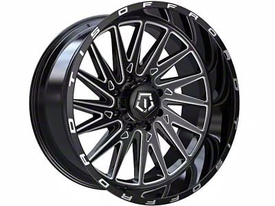 TIS 547B Gloss Black Milled 6-Lug Wheel; 20x12; -44mm Offset (15-20 Yukon)