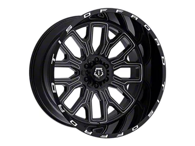 TIS 560 Gloss Black Milled 6-Lug Wheel; 24x14; -76mm Offset (15-20 Yukon)