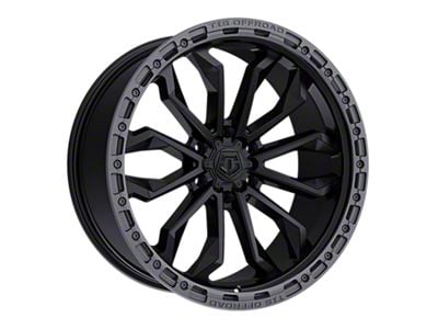 TIS 556 Satin Black with Anthracite Bead Ring 6-Lug Wheel; 17x9; 25mm Offset (19-23 Ranger)