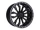 TIS 556 Satin Black with Anthracite Bead Ring 6-Lug Wheel; 20x10; -20mm Offset (19-23 Ranger)