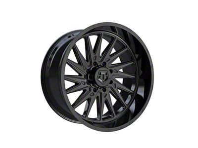 TIS 547B Gloss Black 8-Lug Wheel; 22x10; 10mm Offset (23-24 F-250 Super Duty)