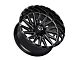 TIS 547BM Gloss Black Milled 8-Lug Wheel; 22x10; 10mm Offset (23-24 F-250 Super Duty)