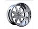 TIS 551P Polished 8-Lug Wheel; 22x12; -44mm Offset (23-24 F-250 Super Duty)