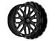 TIS 560BM Gloss Black Milled 8-Lug Wheel; 24x14; -76mm Offset (23-24 F-250 Super Duty)