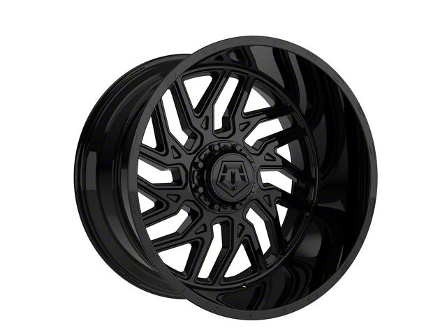 TIS 544GB Gloss Black Milled 8-Lug Wheel; 20x10; -25mm Offset (23-24 F-350 Super Duty SRW)