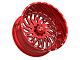 TIS 561 Gloss Red 8-Lug Wheel; 24x14; -76mm Offset (23-24 F-350 Super Duty SRW)