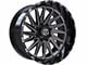 TIS 547B Gloss Black Milled 6-Lug Wheel; 20x12; -44mm Offset (2024 Ranger)