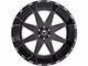 TIS 551BM Gloss Black Milled 6-Lug Wheel; 20x12; -44mm Offset (2024 Ranger)