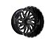 TIS 544BM Gloss Black Milled 5-Lug Wheel; 20x10; -19mm Offset (94-01 RAM 1500)