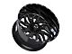 TIS 544BM Gloss Black Milled 5-Lug Wheel; 20x10; -19mm Offset (94-01 RAM 1500)