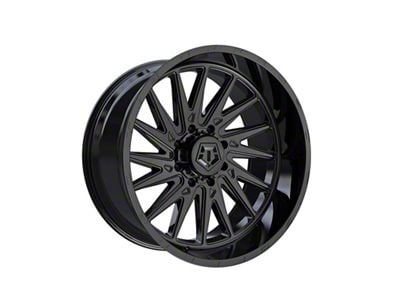 TIS 547B Gloss Black 8-Lug Wheel; 22x10; 10mm Offset (99-07 F-250 Super Duty)