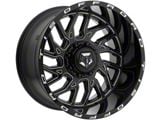 TIS 544BM Gloss Black Milled 6-Lug Wheel; 20x9; 0mm Offset (99-06 Sierra 1500)