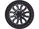 TIS 556AB Satin Anthracite with Black Simulated Bead Ring 6-Lug Wheel; 17x9; -12mm Offset (23-24 Canyon)