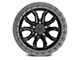 TIS 556BA Satin Black with Satin Anthracite Bead Ring 6-Lug Wheel; 20x9; 20mm Offset (23-24 Canyon)