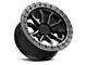 TIS 556BA Satin Black with Satin Anthracite Bead Ring 6-Lug Wheel; 20x9; 20mm Offset (23-24 Canyon)