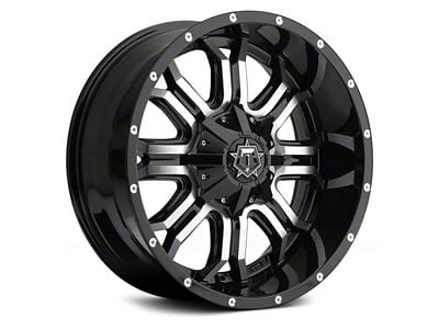 TIS 535MB Gloss Black Machined 6-Lug Wheel; 18x9; 0mm Offset (23-24 Colorado)