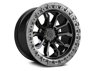 TIS 556BA Satin Black with Satin Anthracite Bead Ring 6-Lug Wheel; 20x10; -19mm Offset (23-24 Colorado)