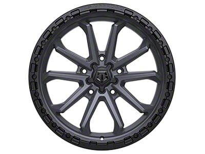 TIS 556 Satin Anthracite with Black Bead Ring 5-Lug Wheel; 20x9; 0mm Offset (05-11 Dakota)