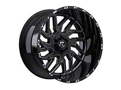 TIS 544 Gloss Black Milled 8-Lug Wheel; 20x9; 17mm Offset (23-25 F-250 Super Duty)