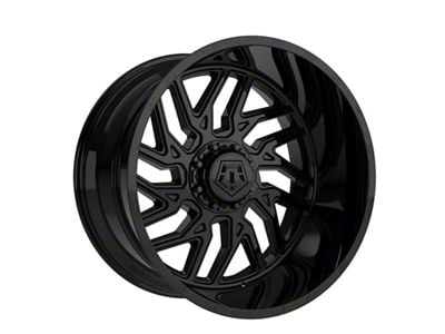 TIS 544GB Gloss Black Milled 8-Lug Wheel; 20x10; -25mm Offset (17-22 F-250 Super Duty)