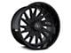 TIS 547B Gloss Black Milled 8-Lug Wheel; 24x14; -76mm Offset (17-22 F-350 Super Duty SRW)