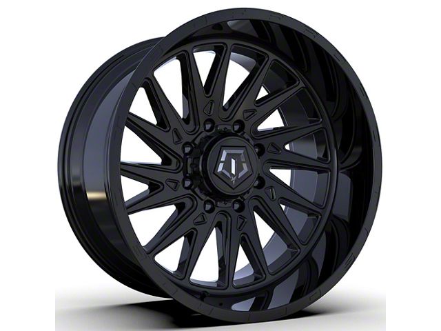 TIS 547B Gloss Black 8-Lug Wheel; 22x10; -19mm Offset (17-22 F-350 Super Duty SRW)