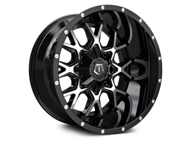 TIS 549MB Gloss Black Machined 6-Lug Wheel; 18x9; 0mm Offset (19-23 Ranger)