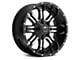 TIS 535MB Gloss Black Machined 6-Lug Wheel; 20x9; 0mm Offset (19-25 Sierra 1500)