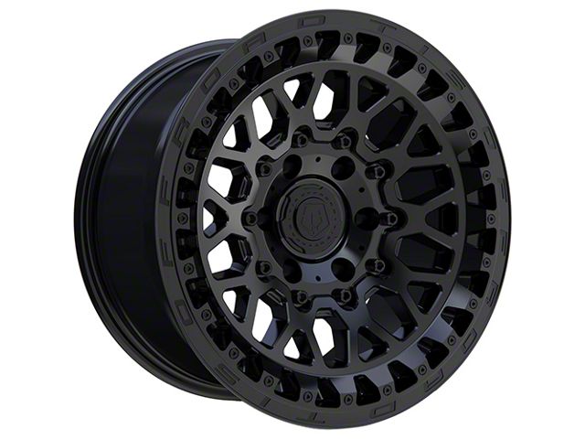 TIS 555SB Satin Black 6-Lug Wheel; 17x9; -12mm Offset (19-24 Silverado 1500)