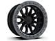 TIS 556BA Satin Black with Anthracite Simulated Bead Ring 6-Lug Wheel; 17x9; -12mm Offset (19-25 Silverado 1500)