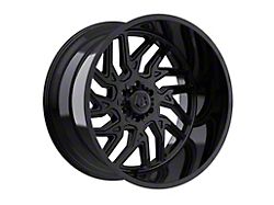 TIS 544 Gloss Black 8-Lug Wheel; 20x9; 17mm Offset (20-25 Silverado 3500 HD SRW)