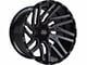 TIS 554BM Gloss Black Milled 6-Lug Wheel; 22x10; -19mm Offset (21-24 Tahoe)