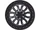 TIS 556AB Satin Anthracite with Black Simulated Bead Ring 6-Lug Wheel; 17x9; -12mm Offset (21-24 Tahoe)