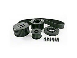 Top Street Performance Chrysler Small Block Gilmer Style Pulley Kit; Black (89-91 5.2L Dakota)