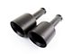 TOTALFLOW Direct Fit Double Wall Round Exhaust Tips; 5-Inch; Black (09-18 5.7L RAM 1500 w/ Factory Dual Exhaust)