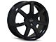 Touren TR65 Black 6-Lug Wheel; 17x7.5; 20mm Offset (07-13 Sierra 1500)