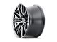 Touren TR91 Matte Black Brushed with Dark 6-Lug Wheel; 22x9.5; 18mm Offset (07-13 Silverado 1500)