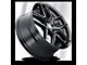 Touren TR79 Gloss Black 6-Lug Wheel; 18x8.5; 30mm Offset (14-18 Sierra 1500)