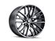 Touren TR91 Matte Black Brushed with Dark 6-Lug Wheel; 22x9.5; 18mm Offset (15-20 Yukon)